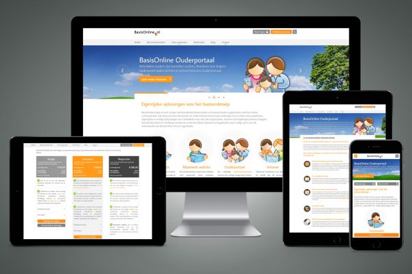 Portfolio image responsive website UI UX BasisOnline Eric Steuten Creative Director art direction & UI UX designer