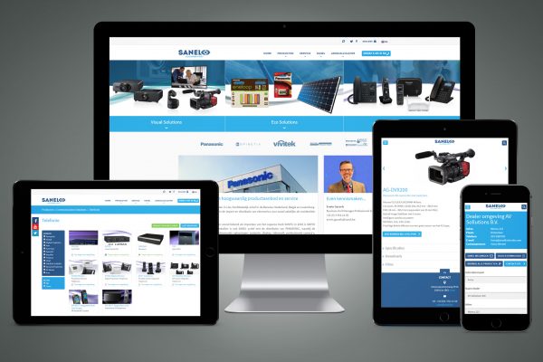 Portfolio image responsive website & CRM UI UX Sanel Eric Steuten Creative Director art direction & UI UX designer