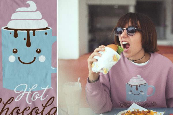 Portfolio image t-shirt design Hot Chocolate Time Eric Steuten Creative Director art direction & UI UX designer